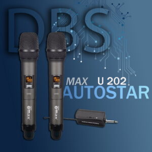 میکروفن بیسیم دو دست مدلMAX-U202